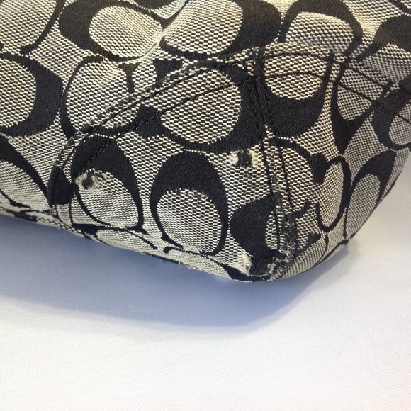 Coach Signature Hobo Bag / Braided Leather Straps - Picture 3 of 8